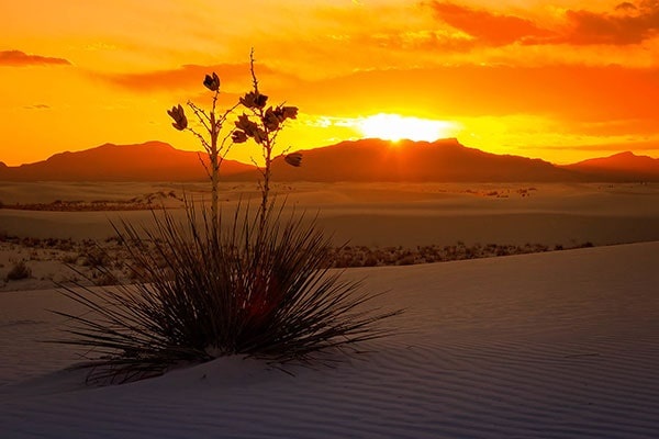 White Sands National Monument Sunset, New Mexico