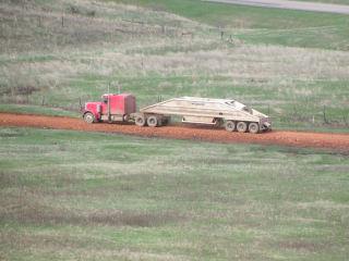 Transport driving on newly created Road||||