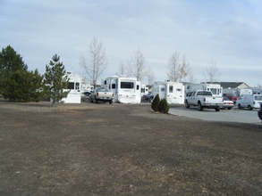 RV parking and camping area