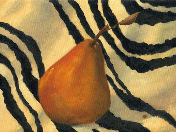 Wild Pear  6"x8" Oil on Stretched Canvas SOLD
