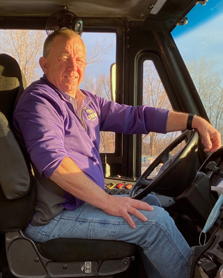 Glen has been with Koch school bus since 2011 driving for Watertown. Glen does lots of work at both Watertown facilities and is our third-party tester. He loves the kids on his routes. In his free time, he enjoys golfing, camping, and spending time at his Florida home.