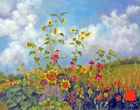 Sunflowers & Cleome
22x28
Oil on canvas