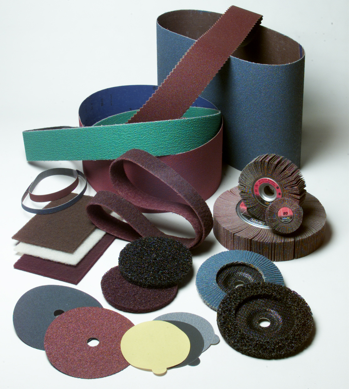 Abrasive belts, Wheels and Pads