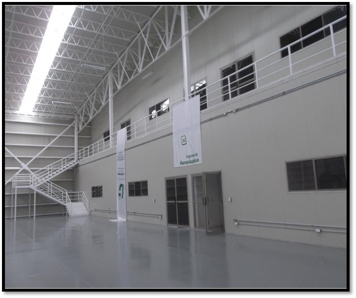 Hangar en la Universidad Politécnica de Chihuahua