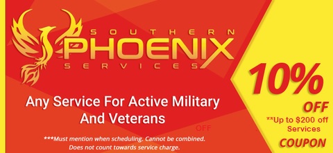 10% off any service for active military and veterans