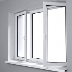 Ventana doble con paño