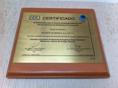FIDE certifica a INCONER como Consultora de Servicios Energéticos
Especializada en Eficiencia y Ahorro de Energía.