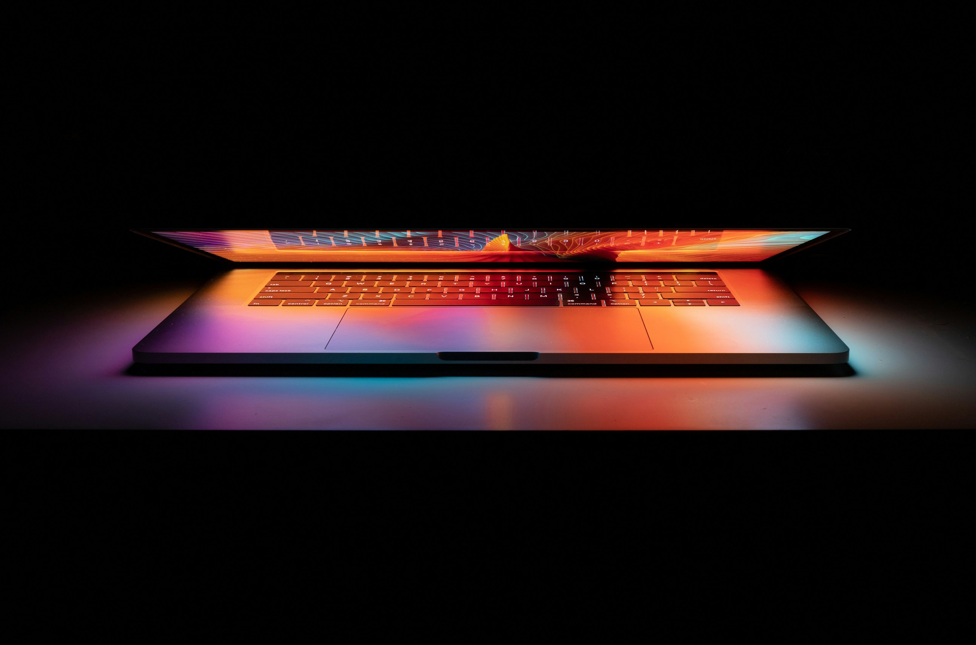 Lighted laptop