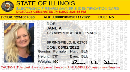 Firearm Owner ID Card