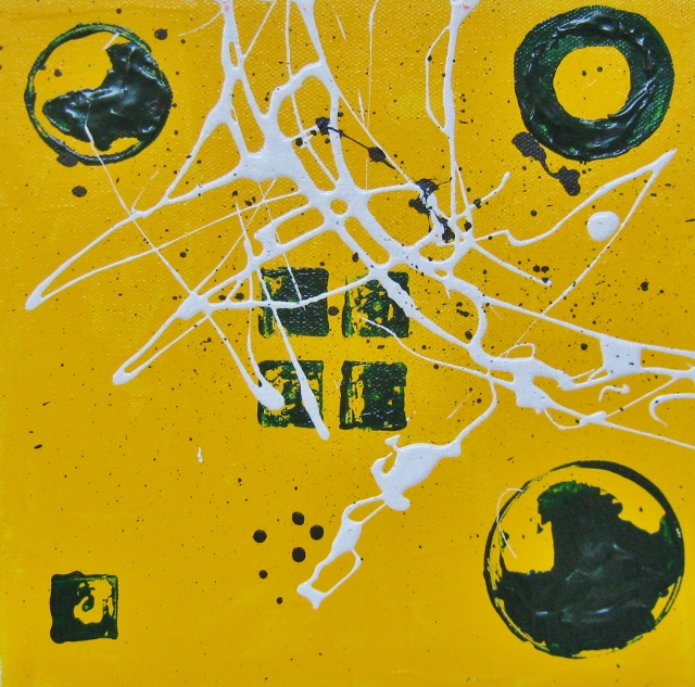 Duncan, Yellow, 8x8 Acrylic