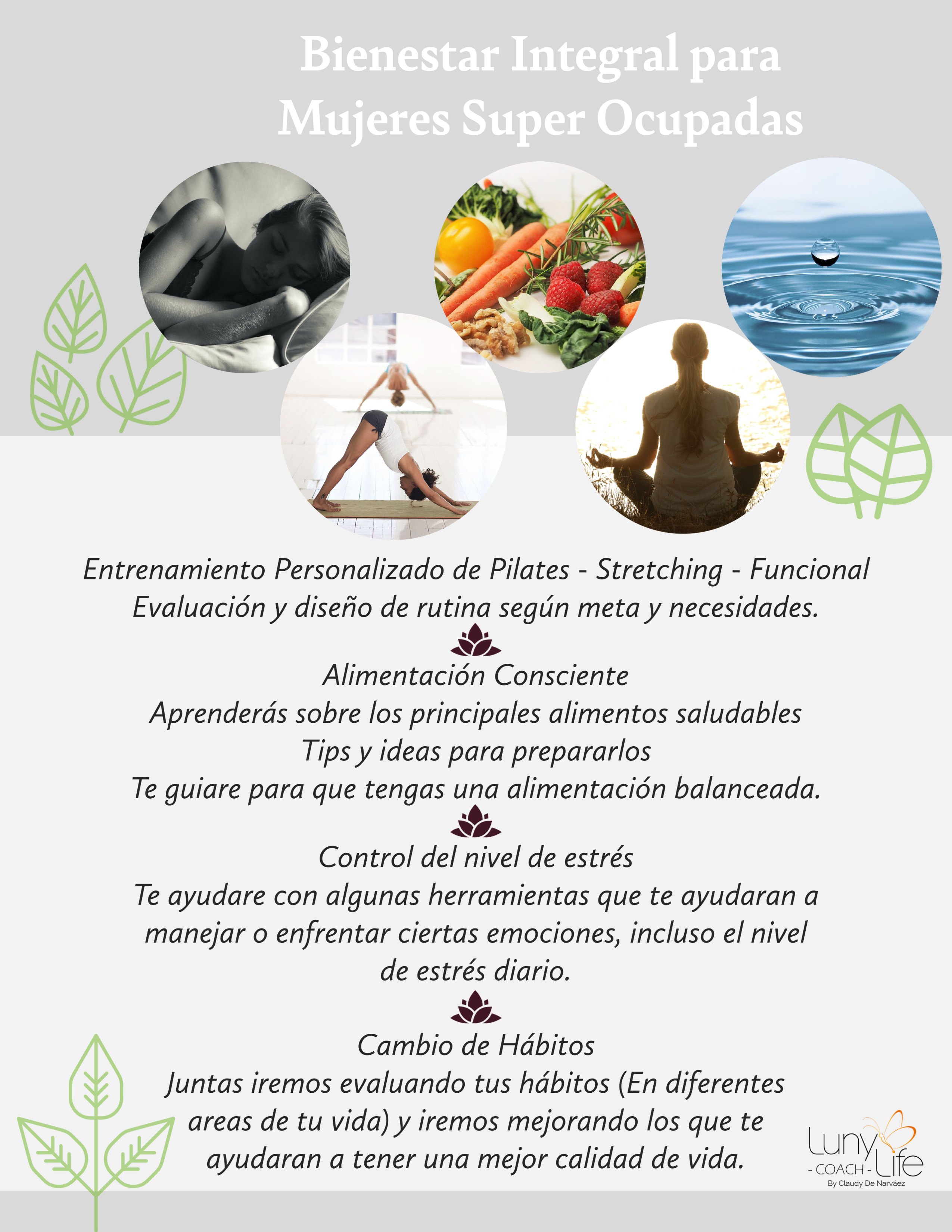 Programa de coaching de bienestar integral para mujeres super ocupadas
