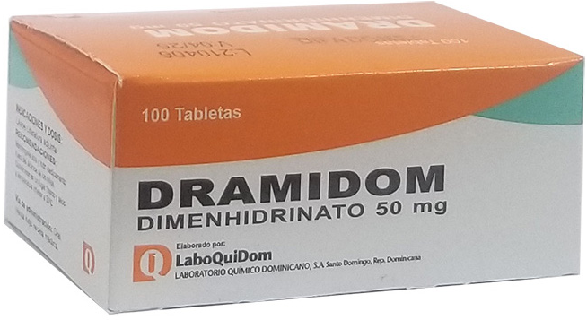 El dimenhidrinato se usa para prevenir y tratar las náuseas, los vómitos y el vahído causados por el mareo por el movimiento