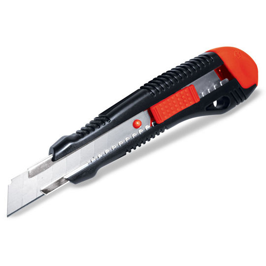 CUTTER CON ALMA METALICA 6 PULGADAS
CUCHILLA DE 18MM SANTUL
ARTÍCULO: CUTTER
MARCA: SANTUL
MODELO: 5904
COLOR: NEGRO CON ROJO
TAMAÑO: 18 MM