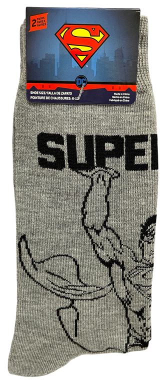 43SP028MCCZA-LGH
2PK SUPERMAN SOCKS 6-12
UPC 193159169176
60 CSPACK