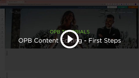 OPB Content Editing - First steps