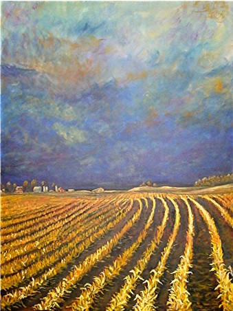 'Season's End', Acrylic, 36x48  SOLD