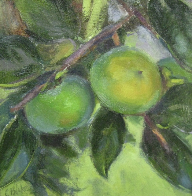 Blake Early Persimmons, 8x8 Oil