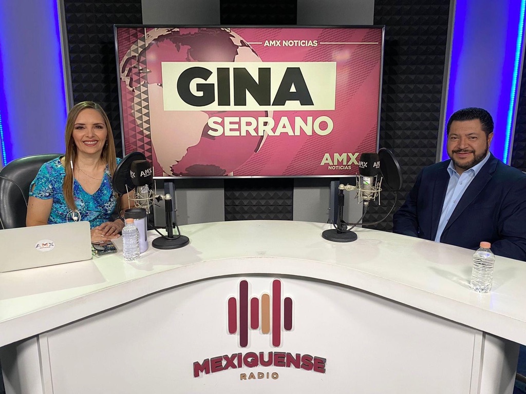 Programa de Gina Serrano en Radio y Televisión Mexiquense.