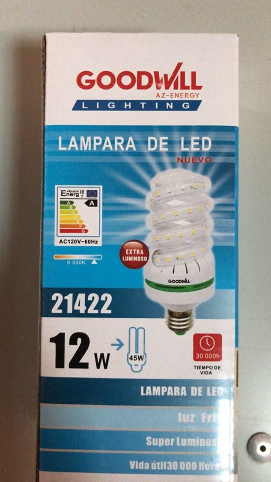 FOCO ESPIRAL DE LED 12W