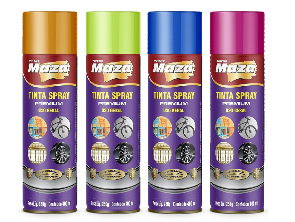 TINTA SPRAY LUMINOSO
DIVERSAS CORES
INTERIOR MAZA
