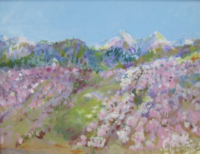 Taylor, Orchard in Bloom, 8x10 Acrylic