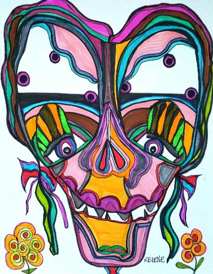 Title: Feeling Good. 11 x 14. Paint on canvas. Framed. All artwork copyrighted.