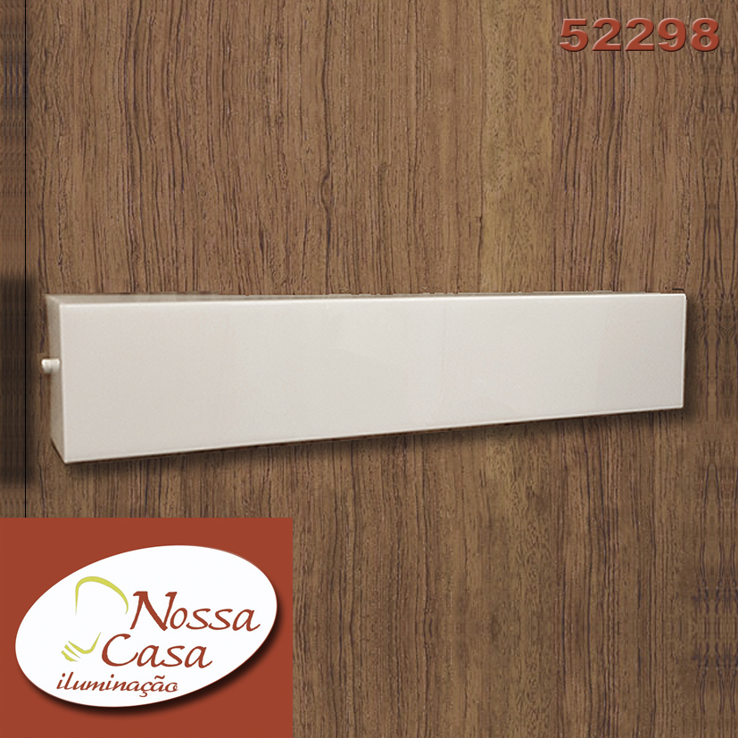 Arandela em acrílico leitoso. Para 2 lâmpada led e27