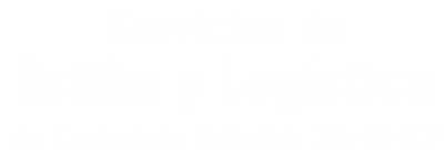 Mercancía - Servicios de Estiba y Logística en Comercio Exterior SA de CV - Sonora