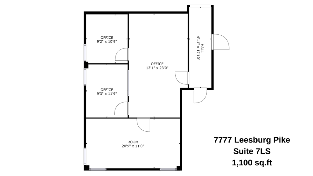 Suite 7LS 1,100 sq.ft.