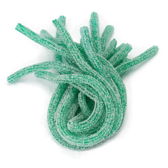 Sour Power Straws, Green Apple