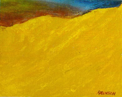 Op-017 DUNE 16 in x 20 in Oil on Linen 1990