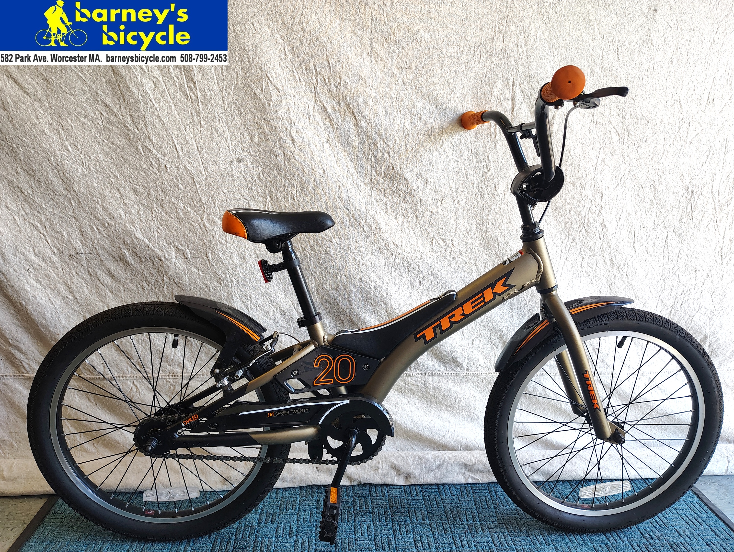 Trek MT 30
Wheel Size: 20"/ Ages 6-9/
1spd/ Pedal and Hand Brake
Price $249.00 
(Professionally Tuned)
