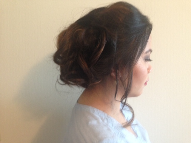 Updo With Loose Curls 3