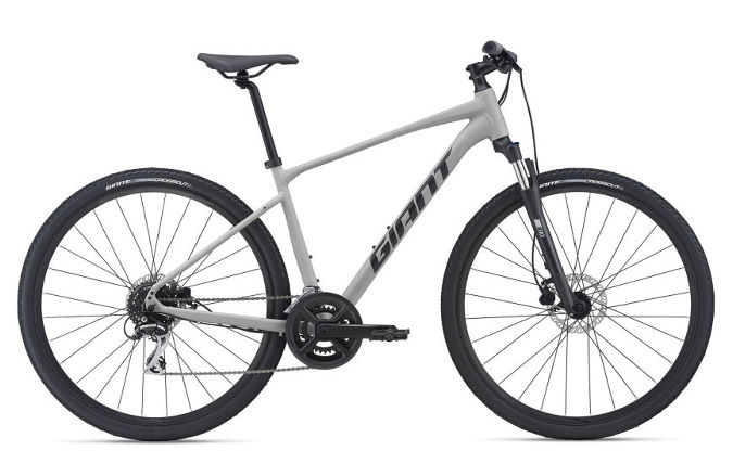 Giant Roam 3 (Dual Sport Hybrid)
Alum. Frame. Suspension fork w/lock out
Shimano 2x8 Drivetrain
Tektro Hydraulic Disc Brakes
$789.99