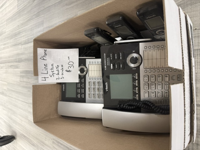 4 Line Business Phone System
2 Bases/3 Wireless $30