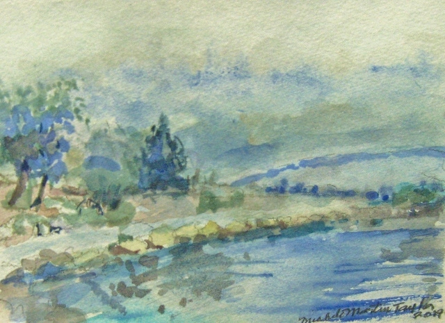 Taylor, View from County Courthouse, 5x7, WC