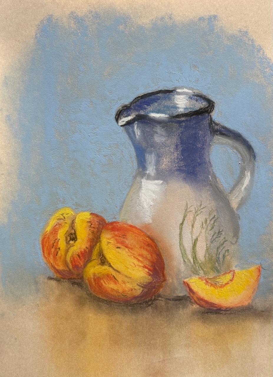 Peaches and Pitcher
Pastel
8.5 X 11.5"
$125.