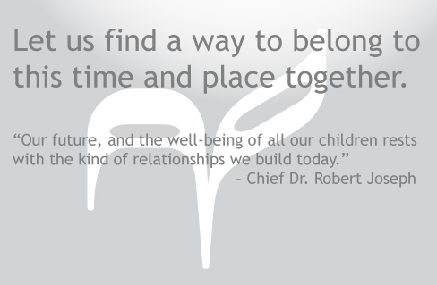 Chief Dr. Robert Joseph quote many hoops thanksgiving