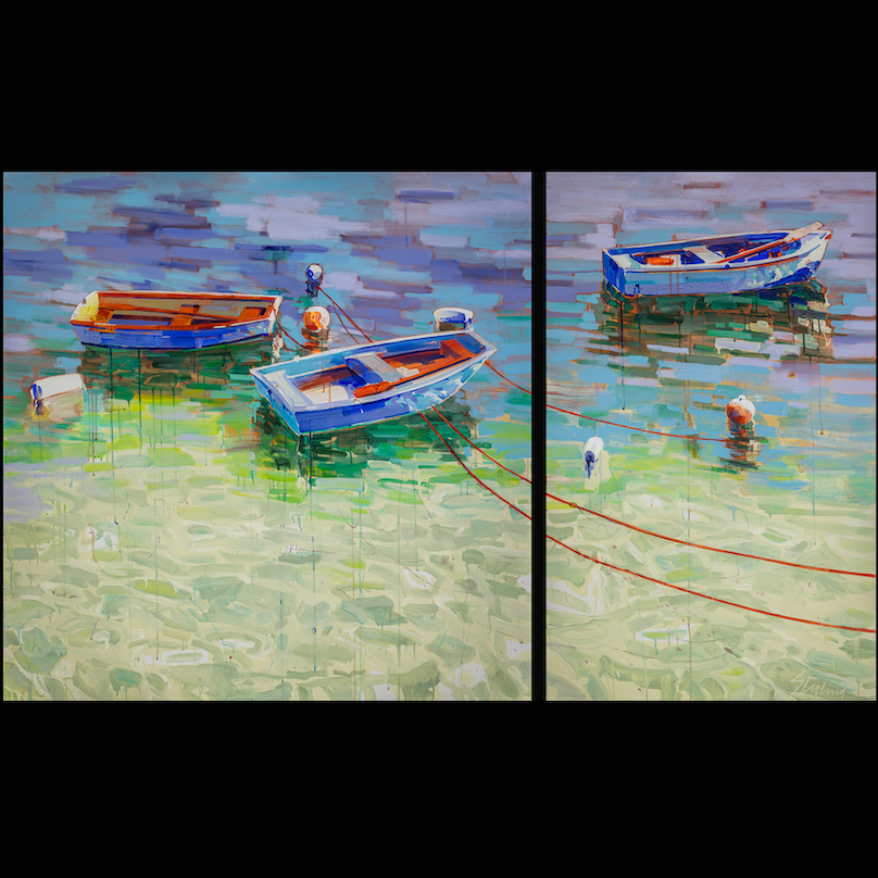 Boats and Buoys
48x80
acrylic on canvas