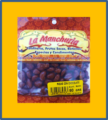 PASAS CON CHOCOLATE
90 GRS