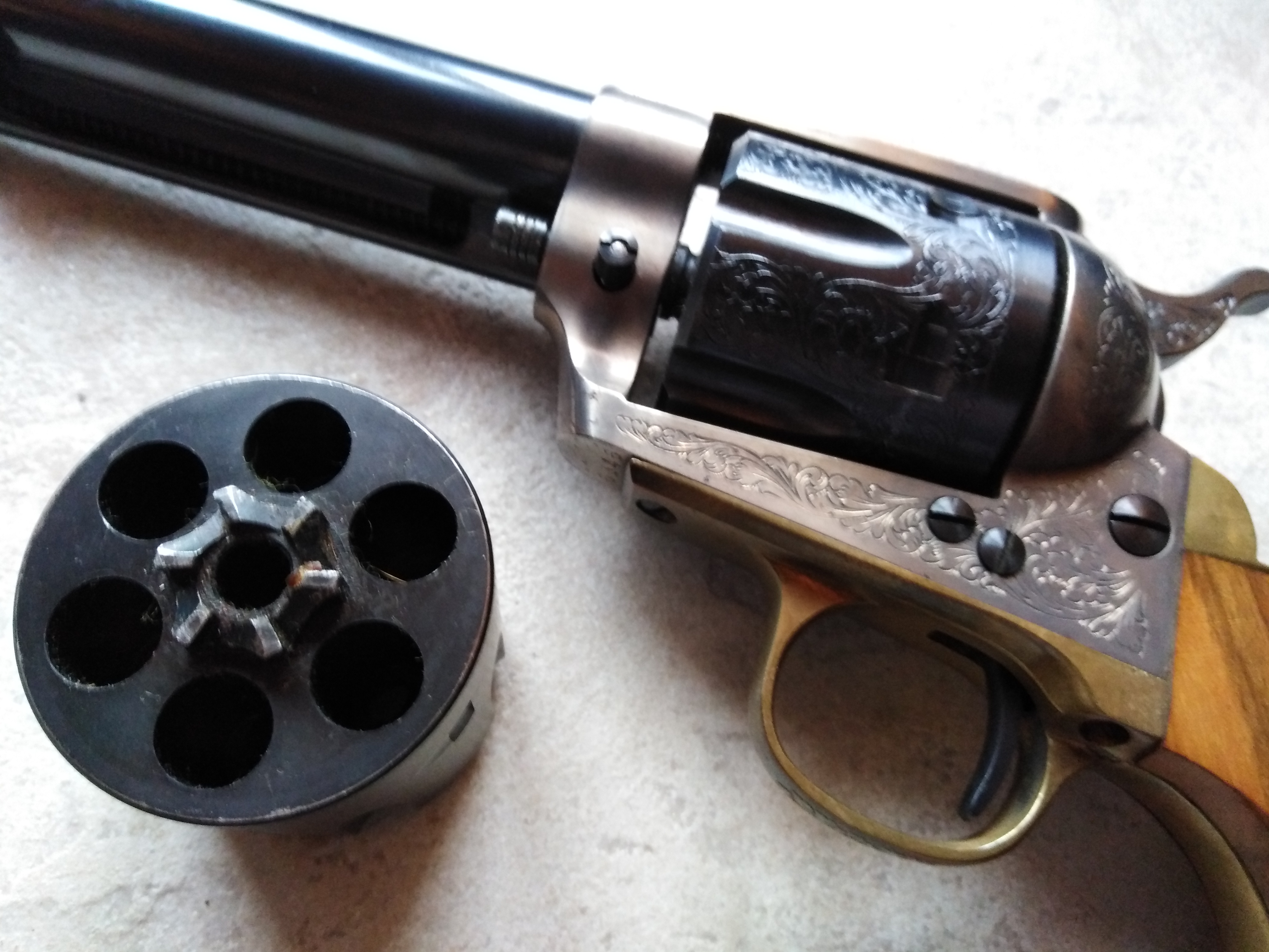 SOLD Engraved Jager Colt 45 SAA 