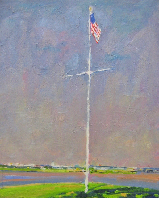 Grancis, Flag, 12x9 Oil