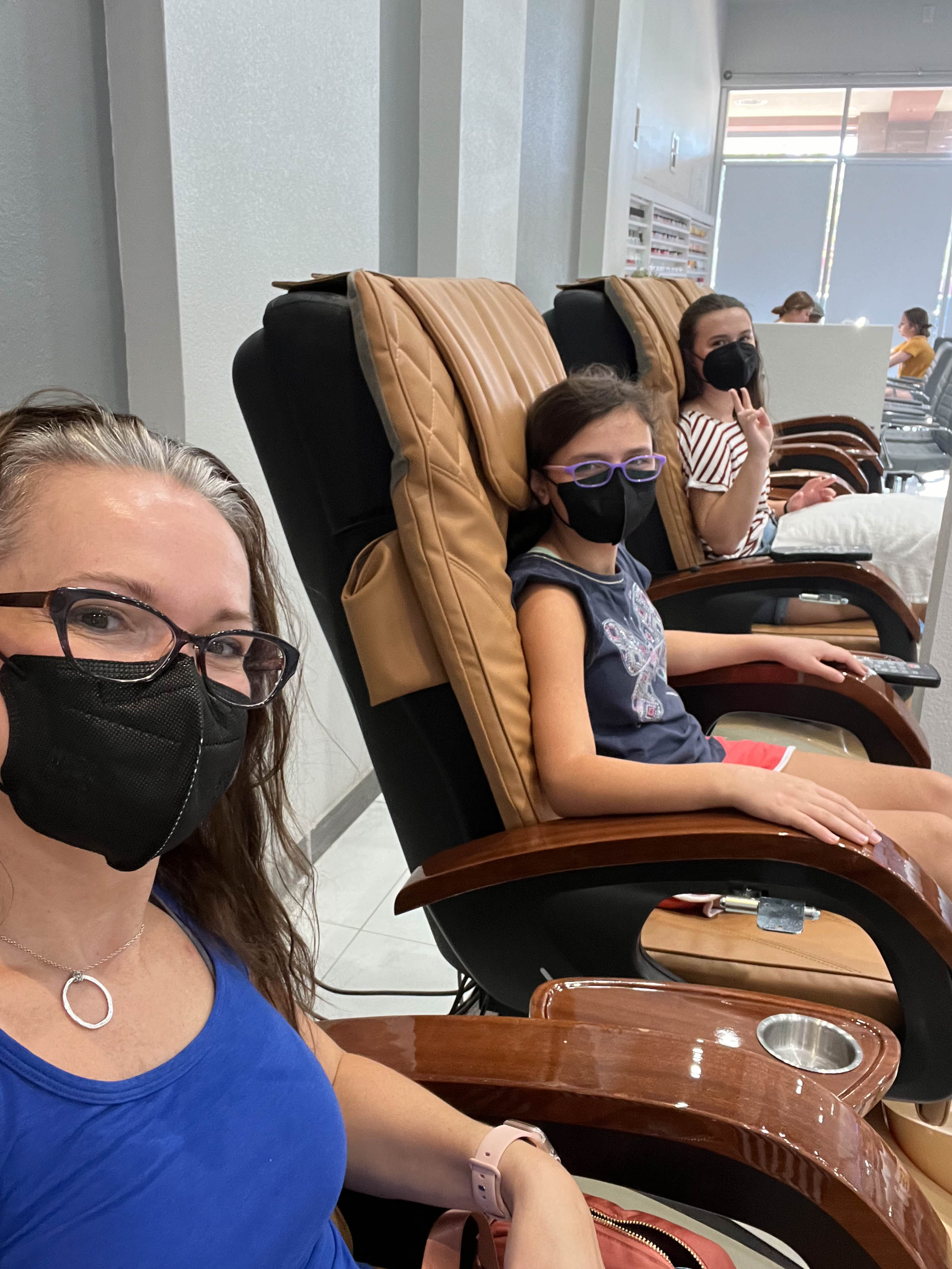 Ladies doing nails