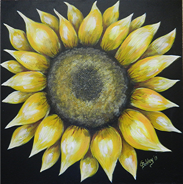 Spotlight, Acrylic & Pumice on 24x24 Gallery Wrap Canvas