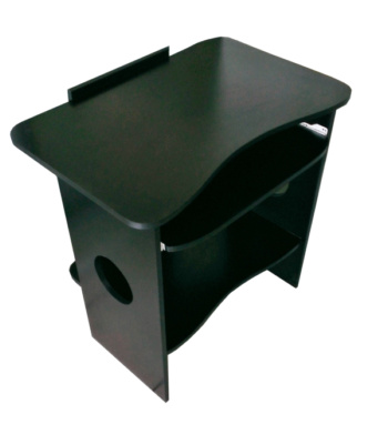 Mueble Auxiliar.
Elaborado en melamina.
porta teclado corredizo, 
Modelo ergonómico.
bandeja inferior.
