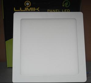 Panel LED SLIM 12W /85-265V 
6500K - Cuadrado Sobreponer 
Lumik Código 15016