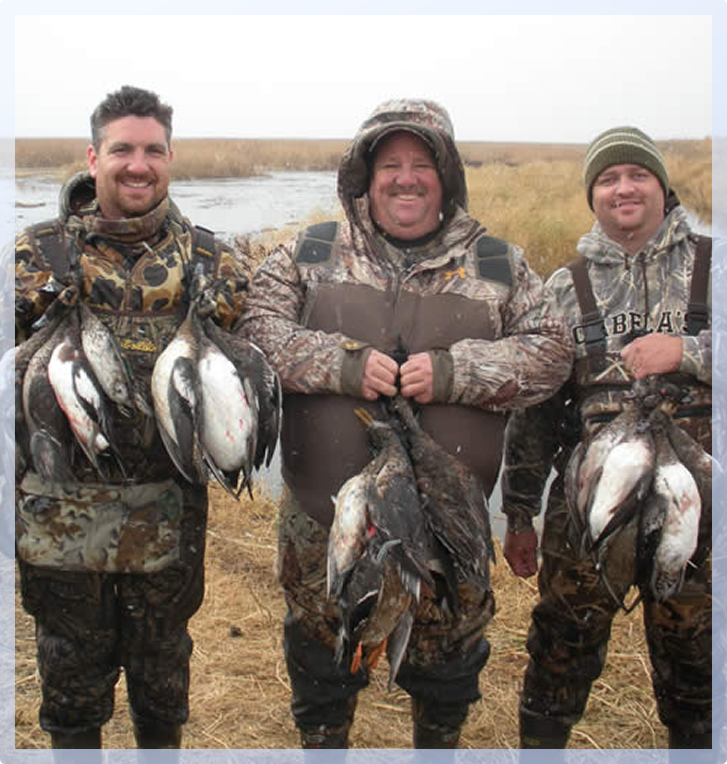 a crew of hunters