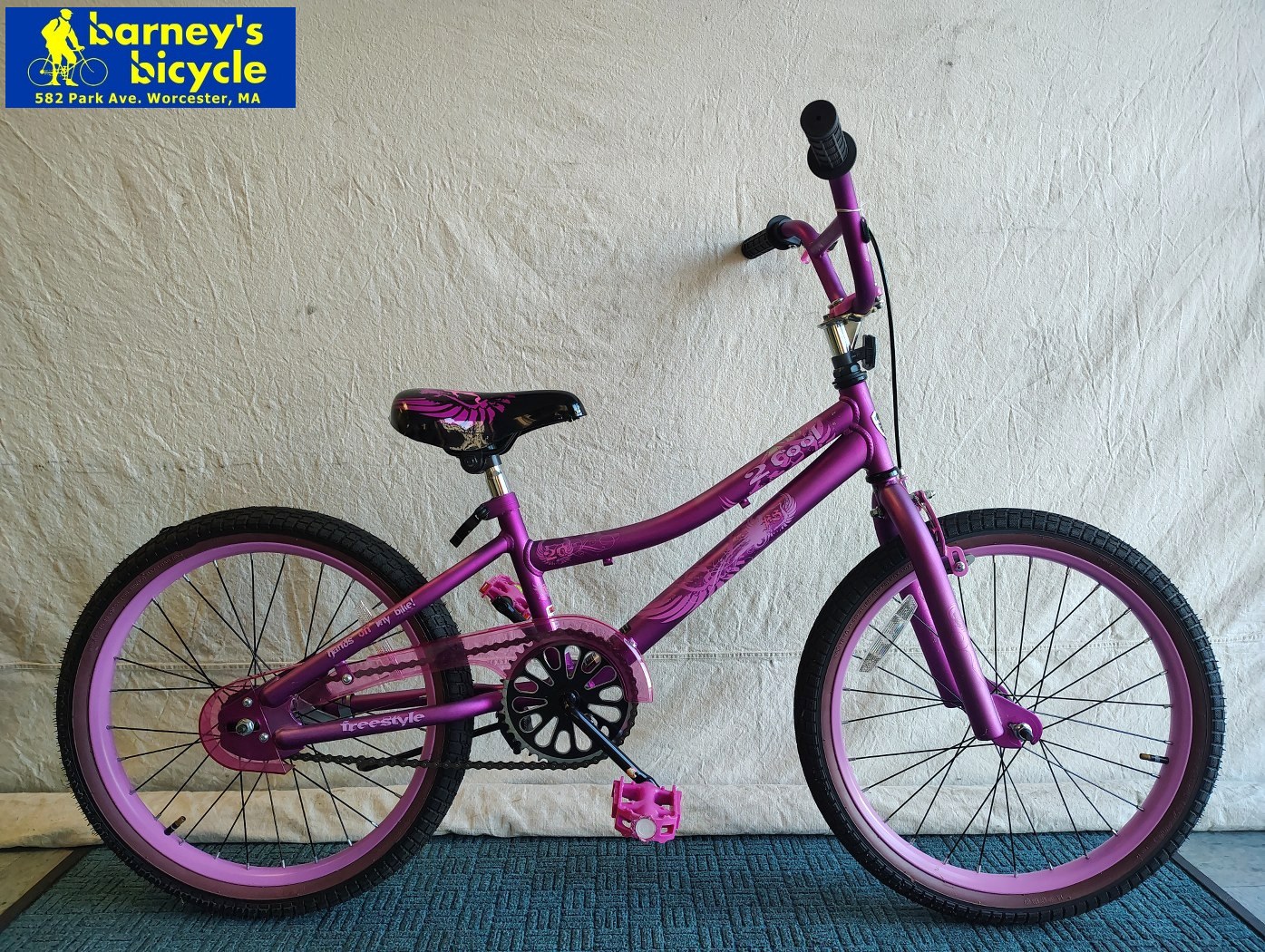 Kent 2 Cool
Wheel Size: 20"/ Ages 6-9/ 1 Speed / Pedal Brake + Hand Brake
Price: $129.00 (Professionally Tuned)