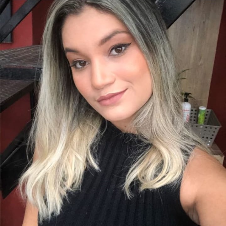 Happy female customer