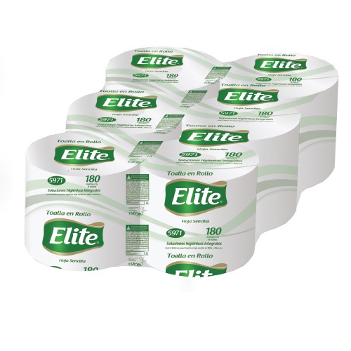 Toalla en rollo blanca C/6 Rollos de 180m